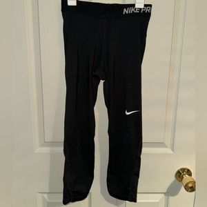 Nike Pro Leggings Small Womens Black training gym